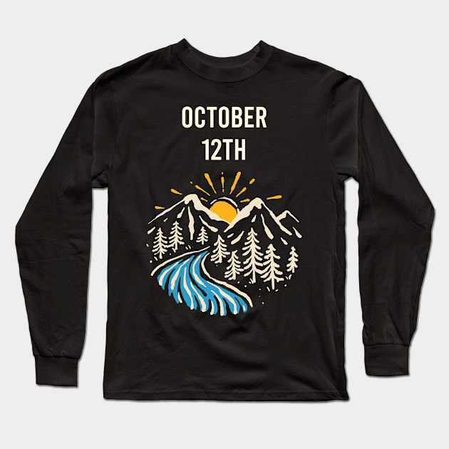 Landscape October 12th 12 Long Sleeve T-Shirt by blakelan128